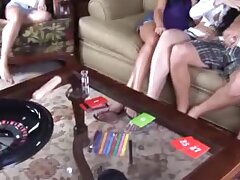 Tanner Mayes plays sex game for a group fuck