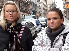 Authentic amateur interviewed and fucked on the street