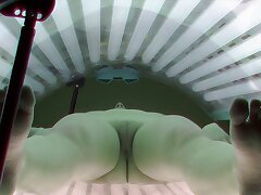 Stunning Teen RedHead Girl With Yammy Natural Tits in Solarium
